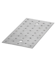 Platine multi-trous acier galvanisé 160X38X2`| Sanifer