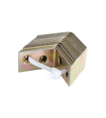 Lot de 12 équerres de chaise bichromaté30X30X14 Mm