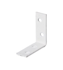 Lot de 12 équerres plastifié blanc 40X40X15 Mm