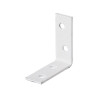 Lot de 12 équerres plastifié blanc 40X40X15 Mm