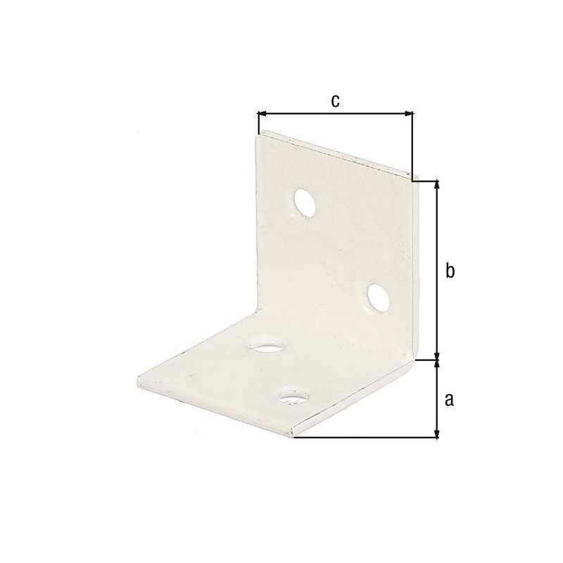 Equerre en acier plastifié L.3 X L.3 X H.3 Cm