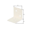 Equerre en acier plastifié L.3 X L.3 X H.3 Cm