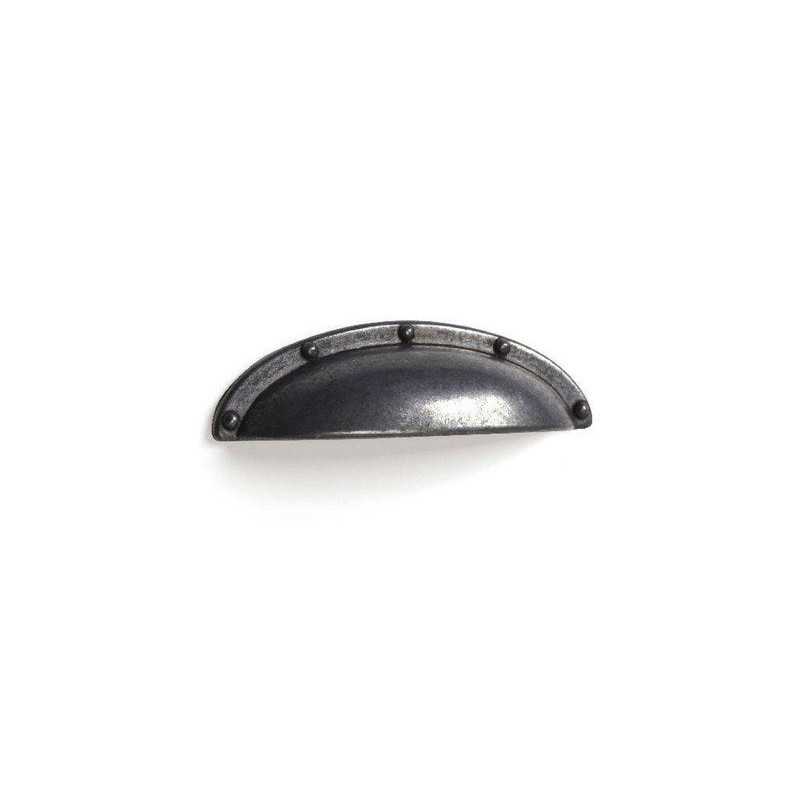 Poignée de meuble Coquille Zamak Vieilli 64 Mm