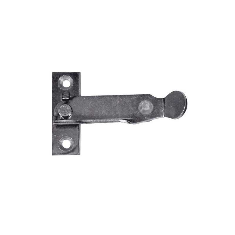 Arrêt pour persienne fermeture vers la droite en acier zingué H.62 x P.12 mm