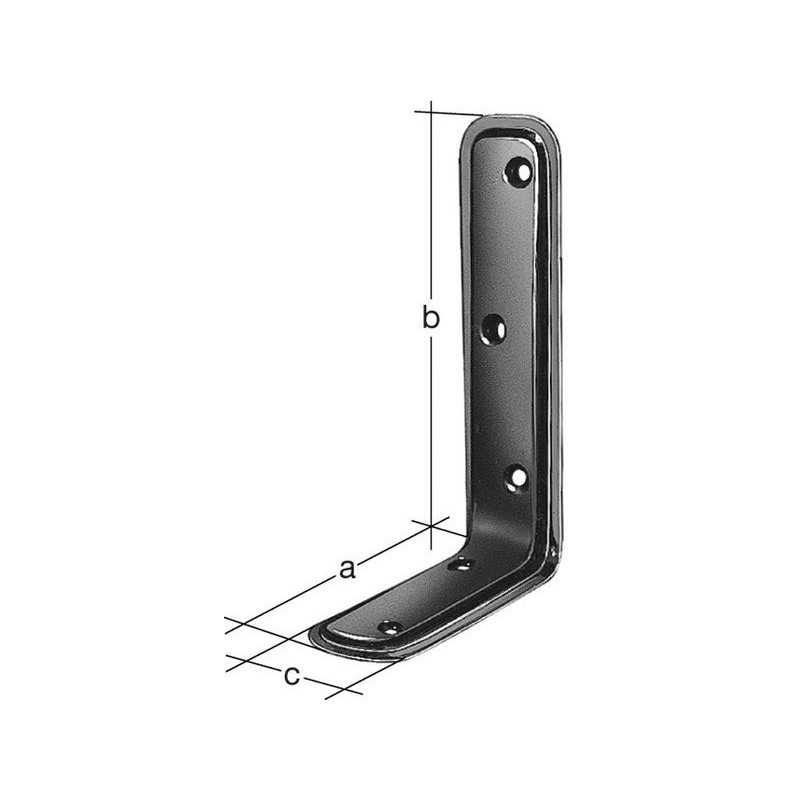 Equerre Emboutie Bichromaté 25X40X70 Mm