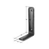 Equerre Emboutie Bichromaté 25X40X70 Mm