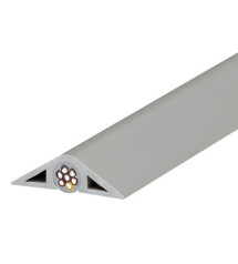 Passage de plancher gris pour moulure H.1.1 X P.4.1 Cm