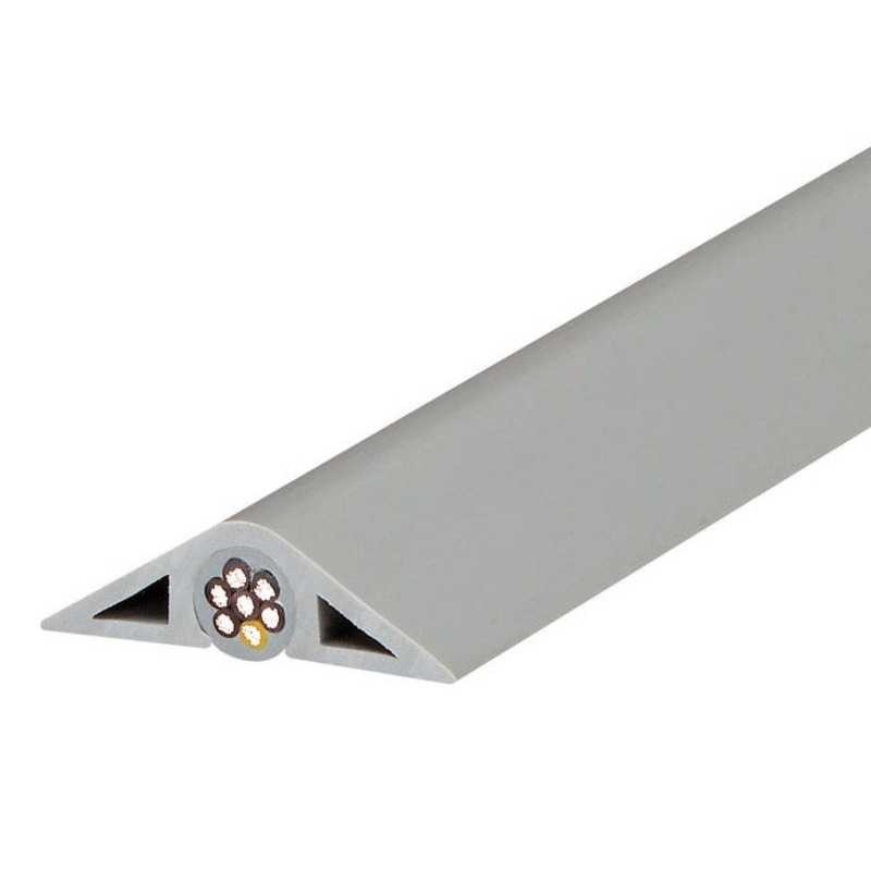 Passage de plancher gris pour moulure H.1.1 X P.4.1 Cm