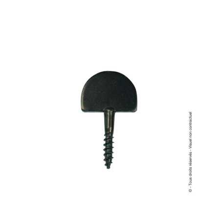 Butée De Fermeture Acier Prépeint H.60 X L.36 X P.4 Mm