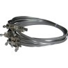 Lot de 2 colliers plats à  tête basic en inox diam. 55mm