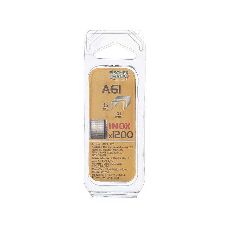 Lot de 1200 Agrafes Fil Fin Fischer Darex A6I