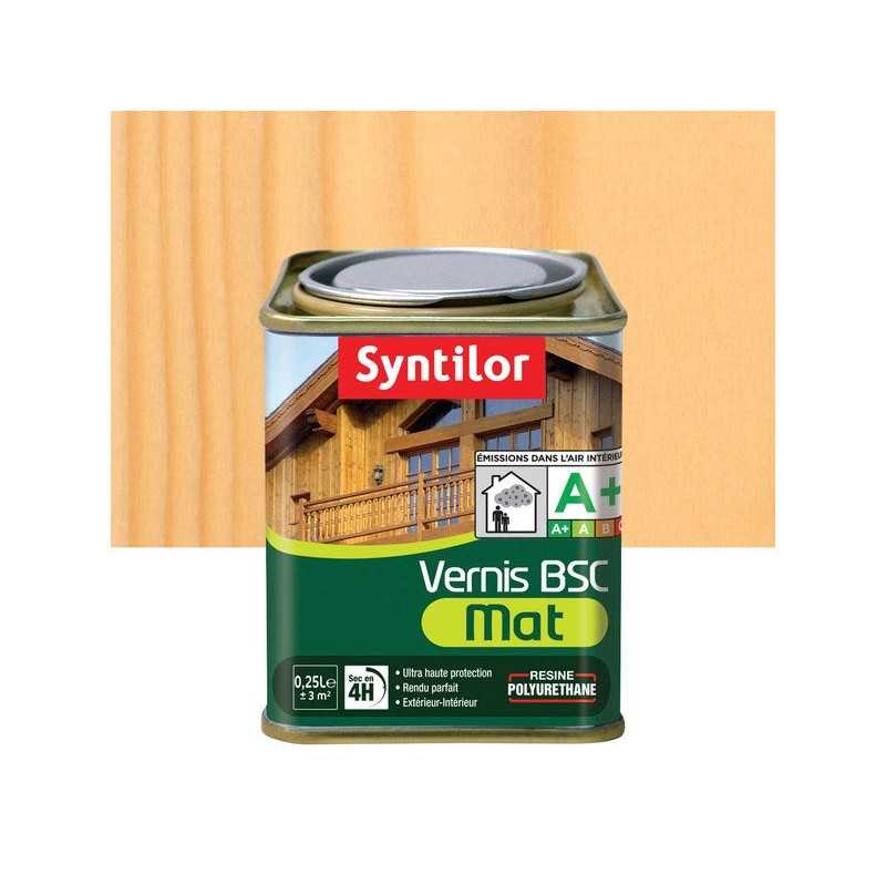 Vernis bois extérieur incolore  mat 0.25 L -  - meilleure qualité