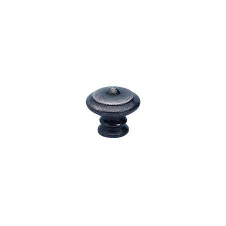 Bouton de meuble Rustique Gris Foncé Zamak H.35 X L.35 X P.31 Mm