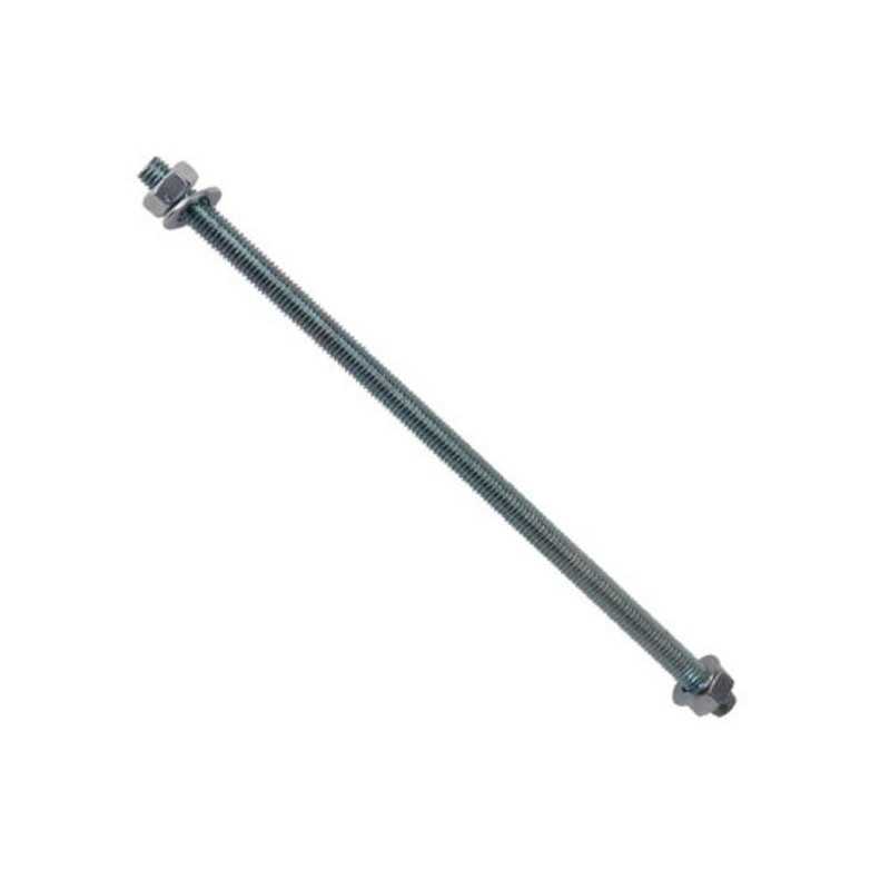 Lot de 2 tiges filetées en acier zingué L.200 X Diam.6 mm