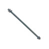 Lot de 2 tiges filetées en acier zingué L.200 X Diam.6 mm