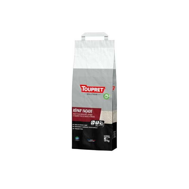Enduit de rebouchage toupret Repar façade 5 Kg En poudre pour façade Extérieur