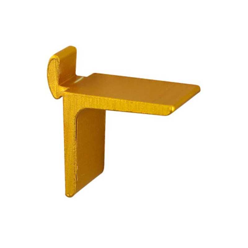 Lot de 20 taquets pour crémaillère aluminium doré