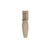Pied De Lit - Sommier Conique Fixe Hêtre Brut Blanc - Beige - Naturels 23 Cm