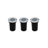 Lot de 3 spots à encastrer extérieur Atlanta Gu10 Max 28 W Diam.11 Cm