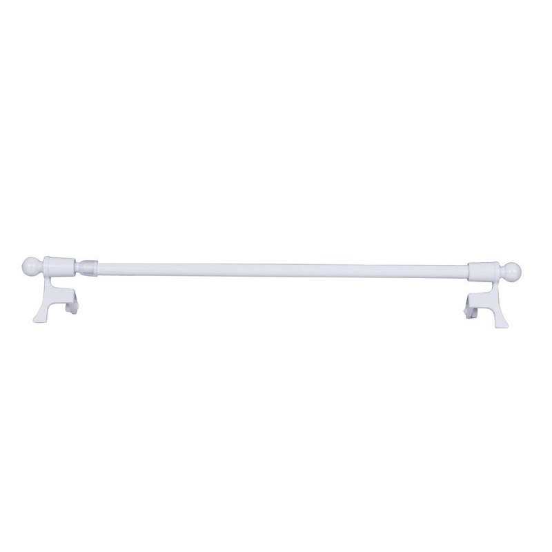 Kit tringle Helix diam. 7/9  mm blanc brillant 50/80 cm  métal -  - meilleure qualité