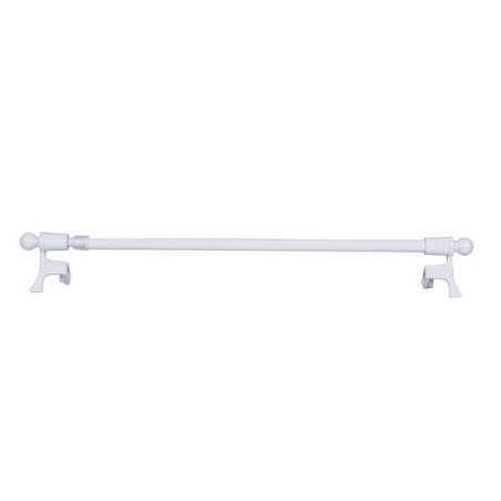 Kit tringle Helix diam. 7/9  mm blanc brillant 50/80 cm  métal -  - meilleure qualité