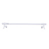 Kit tringle Helix diam. 7/9  mm blanc brillant 50/80 cm  métal -  - meilleure qualité