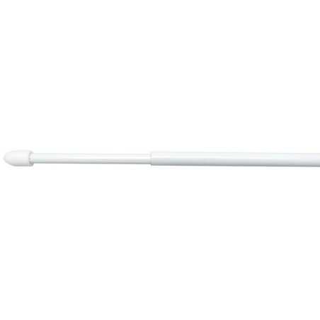 Lot de 2 barres rondes diam. 7 mm blanc brillant 30-50 cm acier