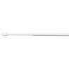 Lot de 2 barres rondes diam. 7 mm blanc brillant 30-50 cm acier