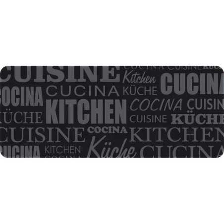 Tapis de cuisine 50 x 120 cm cuisine noir / gris -  - meilleure qualité
