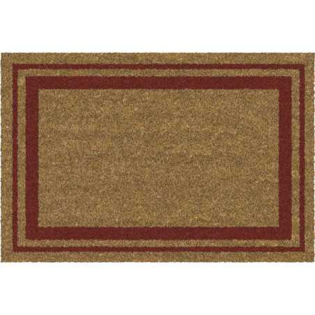 Tapis grattant 40X60Cm Coco Naturel Bordure Rouge -  - meilleure qualité