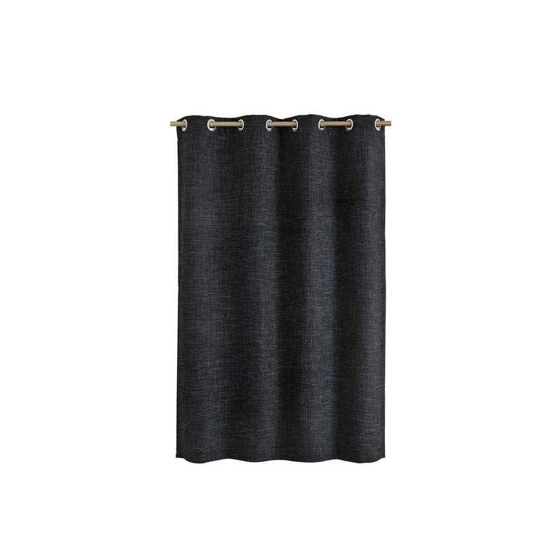 Rideau tamisant Maille noir l.140 x H.250 cm -  - meilleure qualité