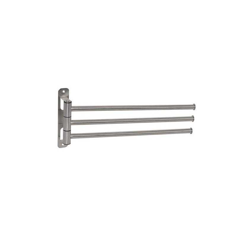 Etagère dhôte 3 barres mobiles Loft chrome brosse