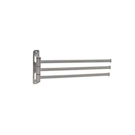 Etagère dhôte 3 barres mobiles Loft chrome brosse