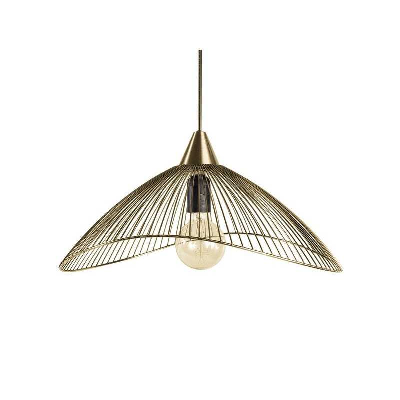 Suspension design metal laiton Mat Seynave Kasteli E27 1 Lumière(S) D.46 Cm