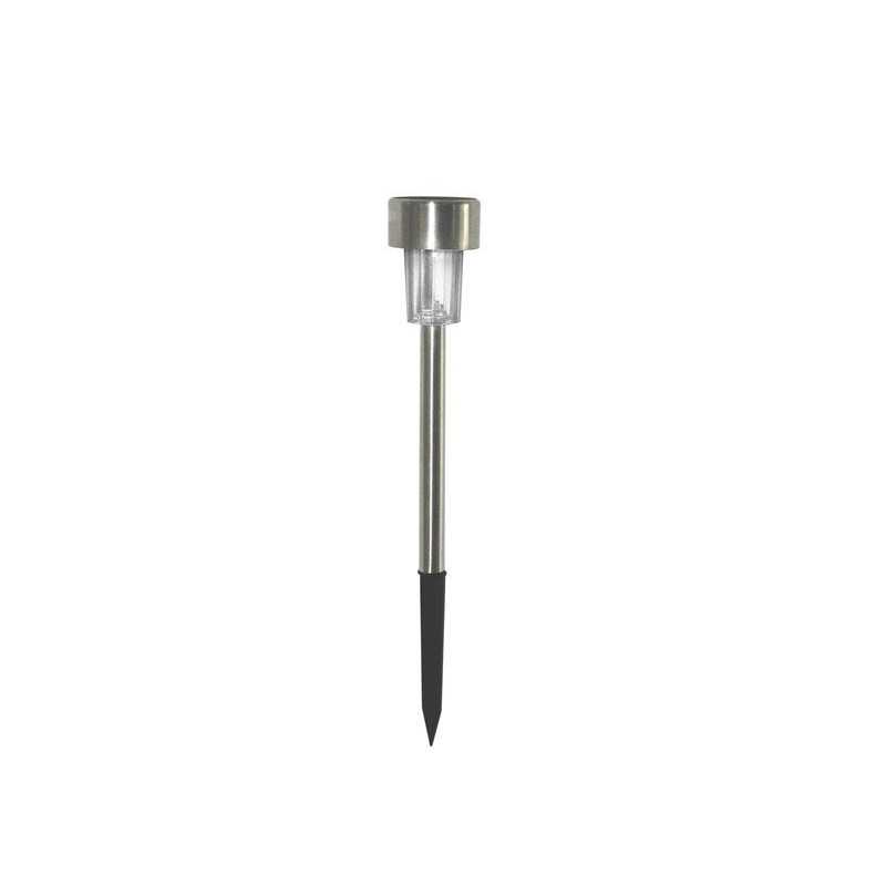 Balise solaire Tobago en inox 2 Lm 4000 K argent