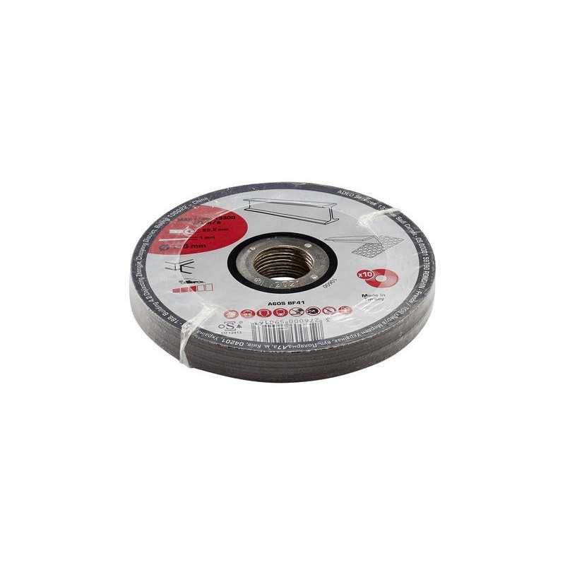 Lot de 10 disques de coupe pour métal Diam.115 X 1