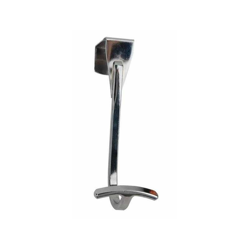 Patère a suspendre arc acier chrome 1 tête