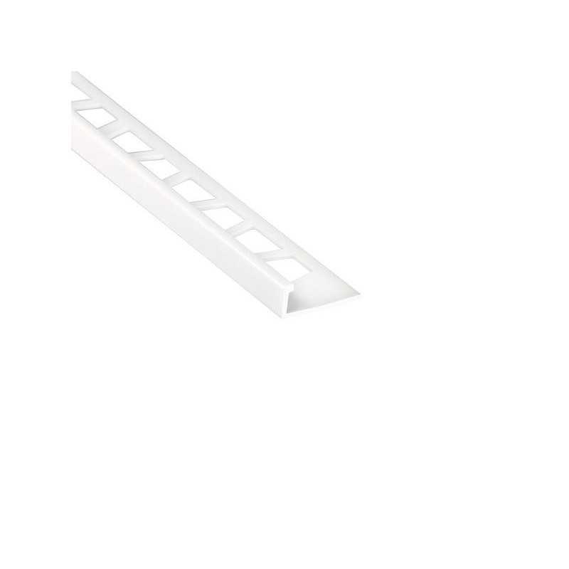 Equerre de finition carrelage mur blanc mat pvc L.250 cm X Ep.6 mm - STANDERS - meilleure qualité