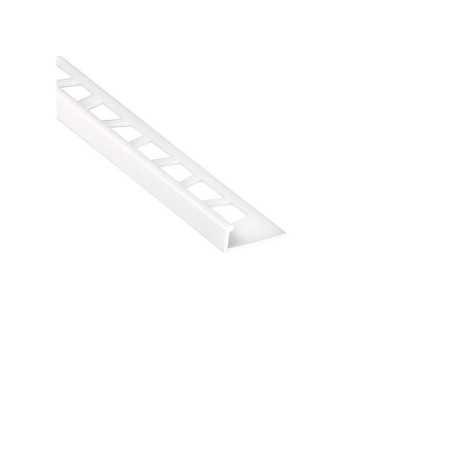 Equerre de finition carrelage mur blanc mat pvc L.250 cm X Ep.6 mm - STANDERS - meilleure qualité