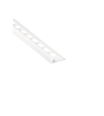 Equerre de finition carrelage mur blanc mat pvc L.250 cm X Ep.8 mm - STANDERS - meilleure qualité