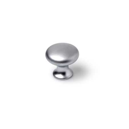 Lot de 4 boutons demeuble Rond Zamak chromé H.25 X L.25 X p.25mm