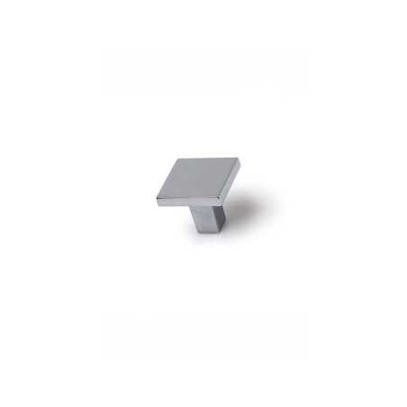 Lot de 4 boutons demeuble carré Zamak chromé H.28 X L.30 X p.30mm
