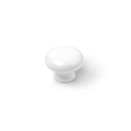 Lot de 4 boutons demeuble Rond porcelaine Brillant H.27 X L.35 X p.35mm