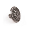 Bouton de meuble motif argent zamak H.22 X L.30 X P.30 Mm