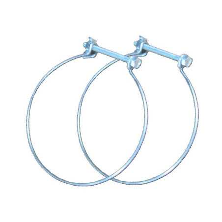 Lot de 2 colliers de fixation acier diam. 150-150mm cf150