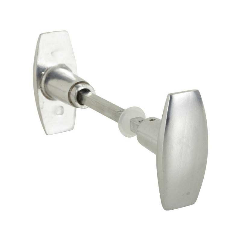Lot de 2 boutons de porteAlliage acier poli