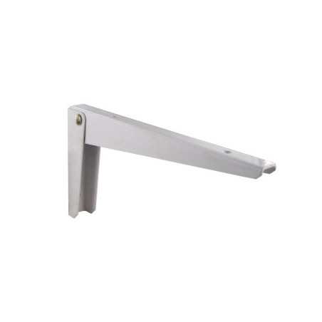 Equerre escamotable acier epoxy blanc H.10 X p.20 cm