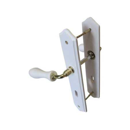 2 poignées de porte bois trou de clé bois Entraxe 195 Mm