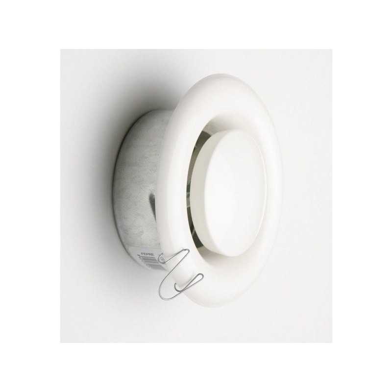 Bouche dextraction acier laqué diam. 13.9 cm