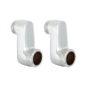 Lot de 2 raccords coude 40male 15x21male 20x27